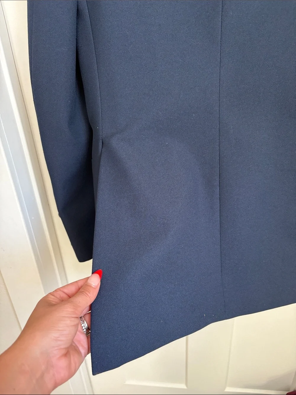 VTG Levi’s Men's Navy Blue Two-Button Blazer